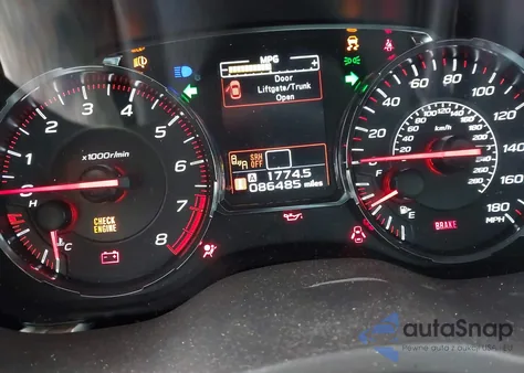 2019 Subaru Wrx Limited из США, поврежденный, VIN JF1VA1J64K9816189